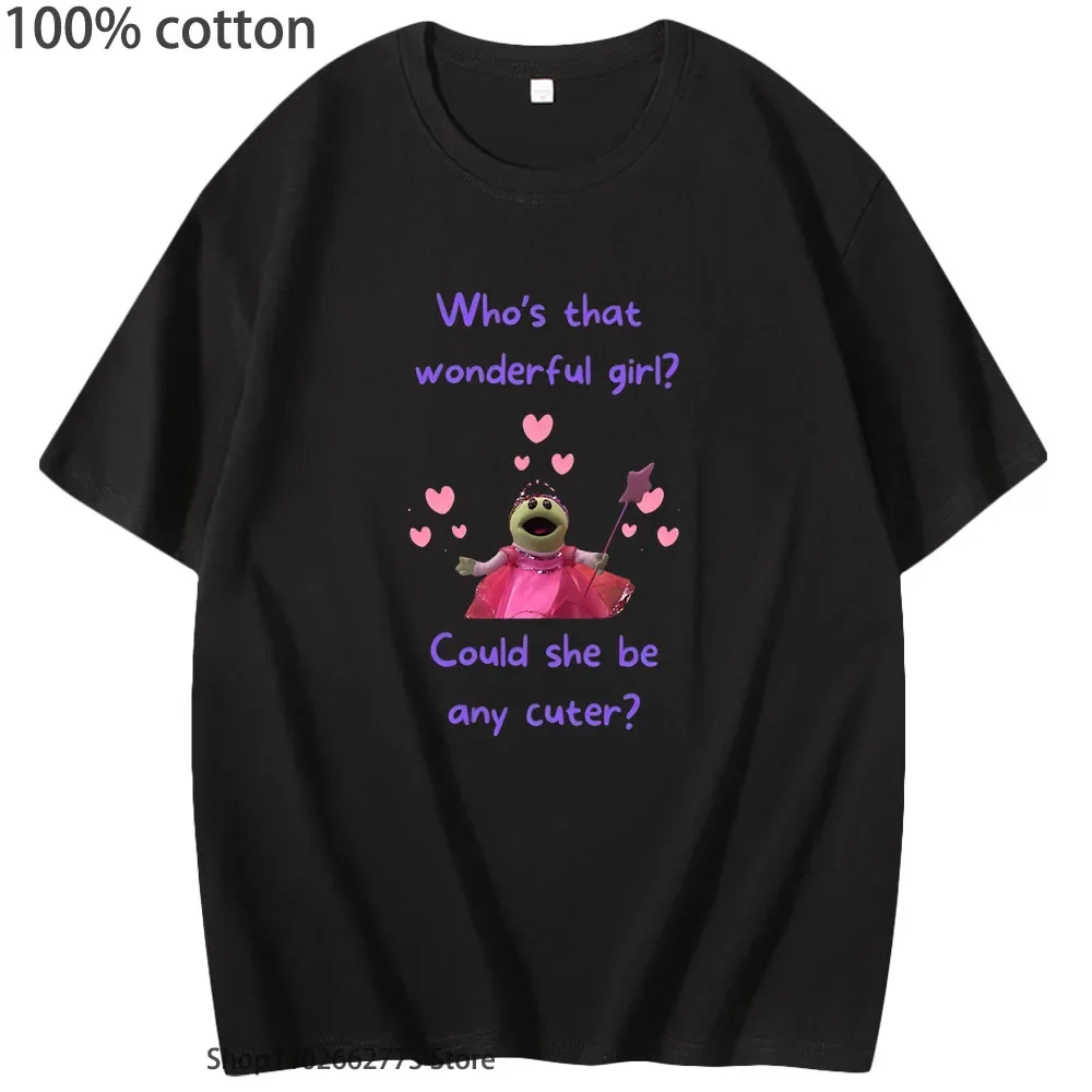 

Милая футболка Nanalan Who's That Wonderful Girl Рубашки Could She Be Any Cuter Топы Мужчины 100% хлопок Аниме Одежда Женская повседневная одежда