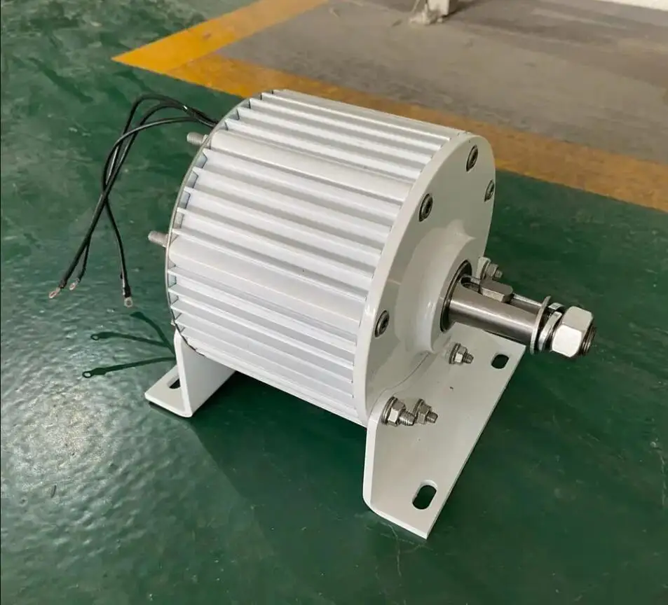 Imagem -05 - Gerador de Alta Potência Gearless Ímã Permanente Baixo Rpm para Turbina Eólica e de Água Alternadores ac 10kw 20kw 300rpm 50hz 220v