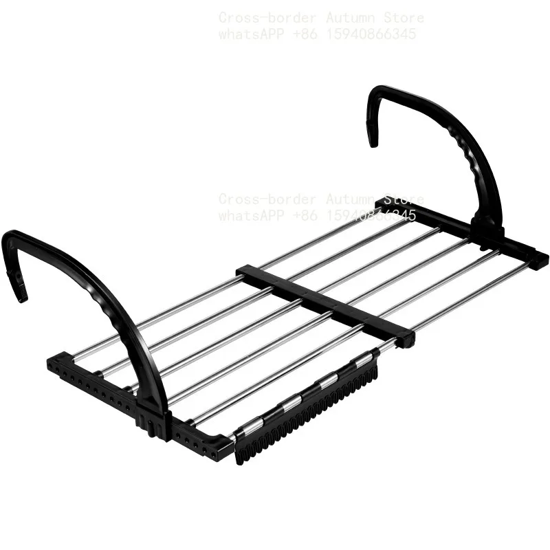 Extendable Radiator Drying Rack Stainless Steel Foldable Balcony Drying Clothes Airer Shoe Rack Window Towel Storage Portable