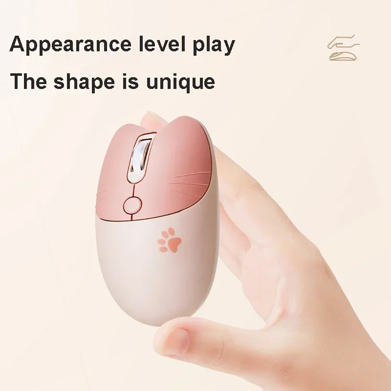 Portable Mouse Bluetooth Connection + Mute Button Computer Accessories Extra Long Standby Travel Suitable For Office Supplies