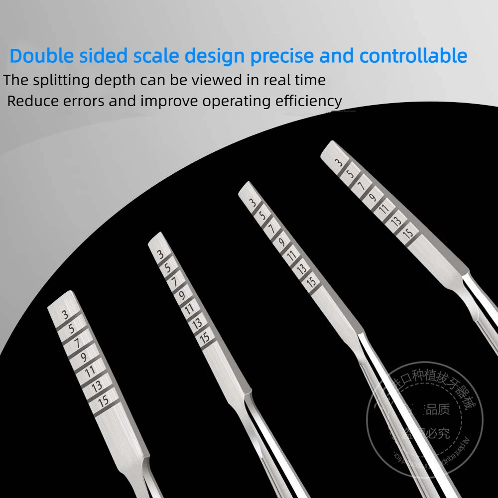 1PC Dental Implant Bone Splitting Chisel with Scale Splitter Dental Bone Chisel for Precision Surgery