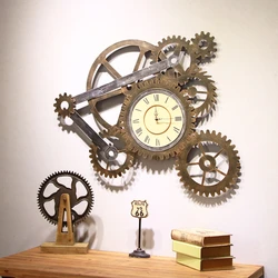 Home Iron wall decoration creative wall clock