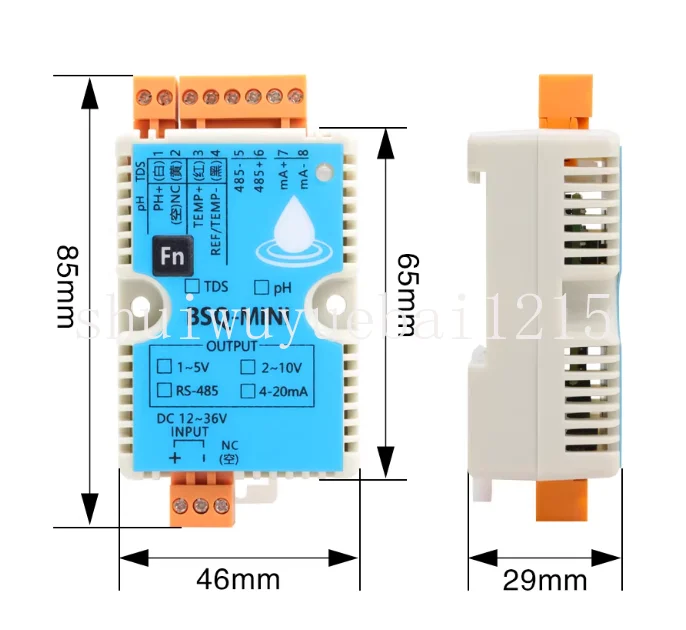Conductivity transmitter conductivity meter pH controller electrode pH meter sensor EC TDS BSQ Mini