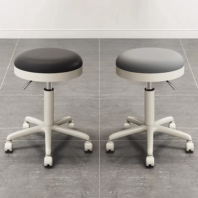 

Стул для красоты, большой рабочий табурет, шкив, маникюрная парикмахерская, бытовой высококачественный вращающийся подъемный круглый табурет