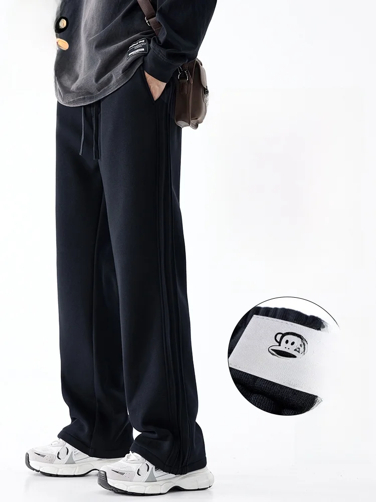 

PaulFrank Men's Loose Fit Thiened Fce Lined Straight Leg Casual Pants Winter Spor Sle Comfortable Breathable Warm