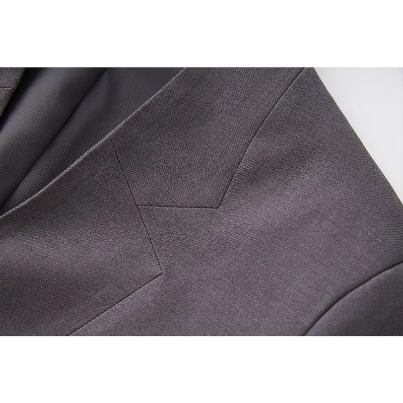 High Quali Faionable Women's Suit Jaet Belted Waist Tie Design Commute Sle Premium Material Long Sve Single Button