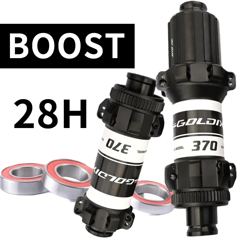

GOLDIX M370 28-hole Mtb Boost Hub Ratchet 36T 28 Holes Cube Pro7 Bike Rear 12x148 Front 15x110 Bicycle 12-speed Micro Spline