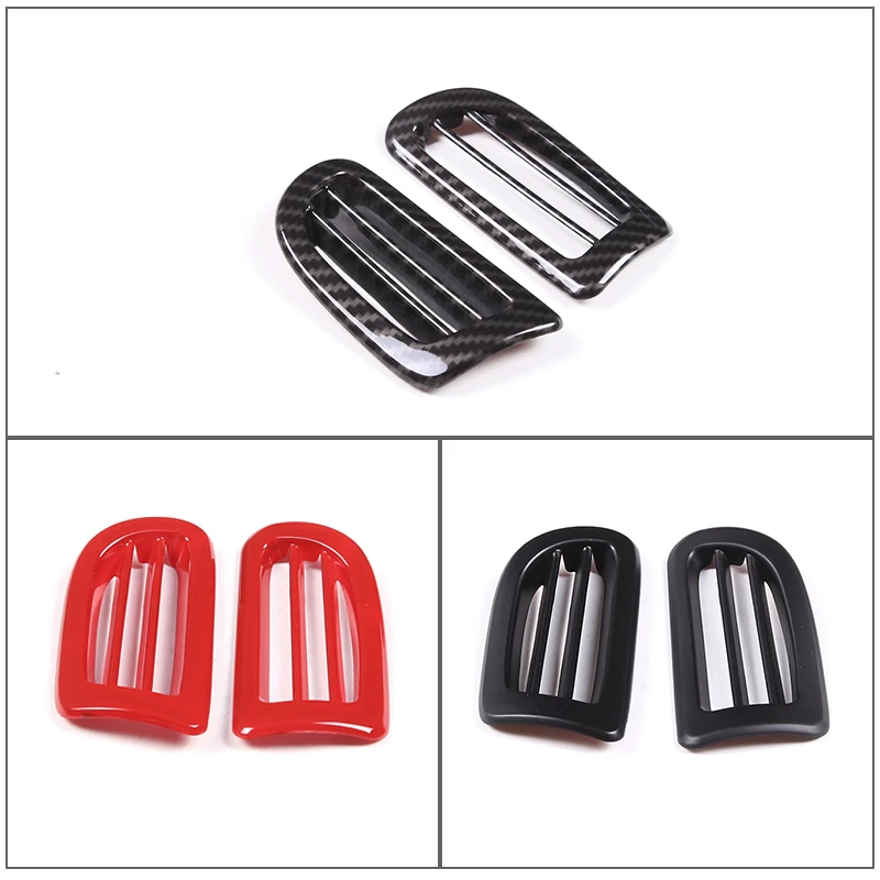 For Chevrolet Corvette C7 2014-2019 Car A Pillar Air Outlet Vent Trim Frame Stickers ABS Auto Interior Accessories