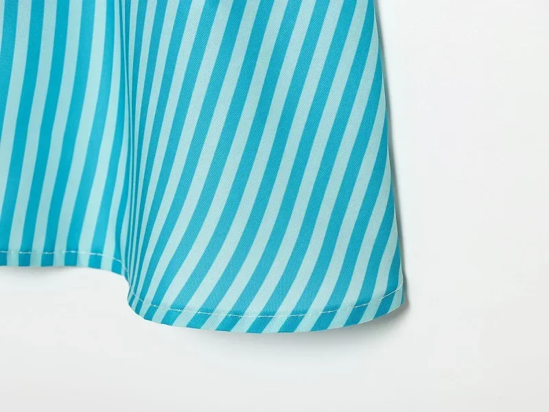 MUJER Gestreiftes Crop-Top für Damen, sexy, rückenfreies Slip-Top für Damen, Sommer-Strand-Top, weibliches Trägertop, ärmellose Damen-Tops – Detail 10