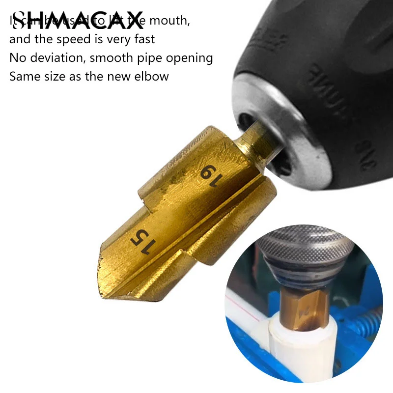 PPR Lifting Stepped Drill Bit Hexagon Shank Water Pipe Connection Tool 20/25/32mm Full Open Process