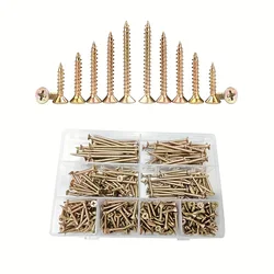 M4 meter flat head self tapping screw combination kit, reinforced self tapping wood screws, metal self tapping screws.
