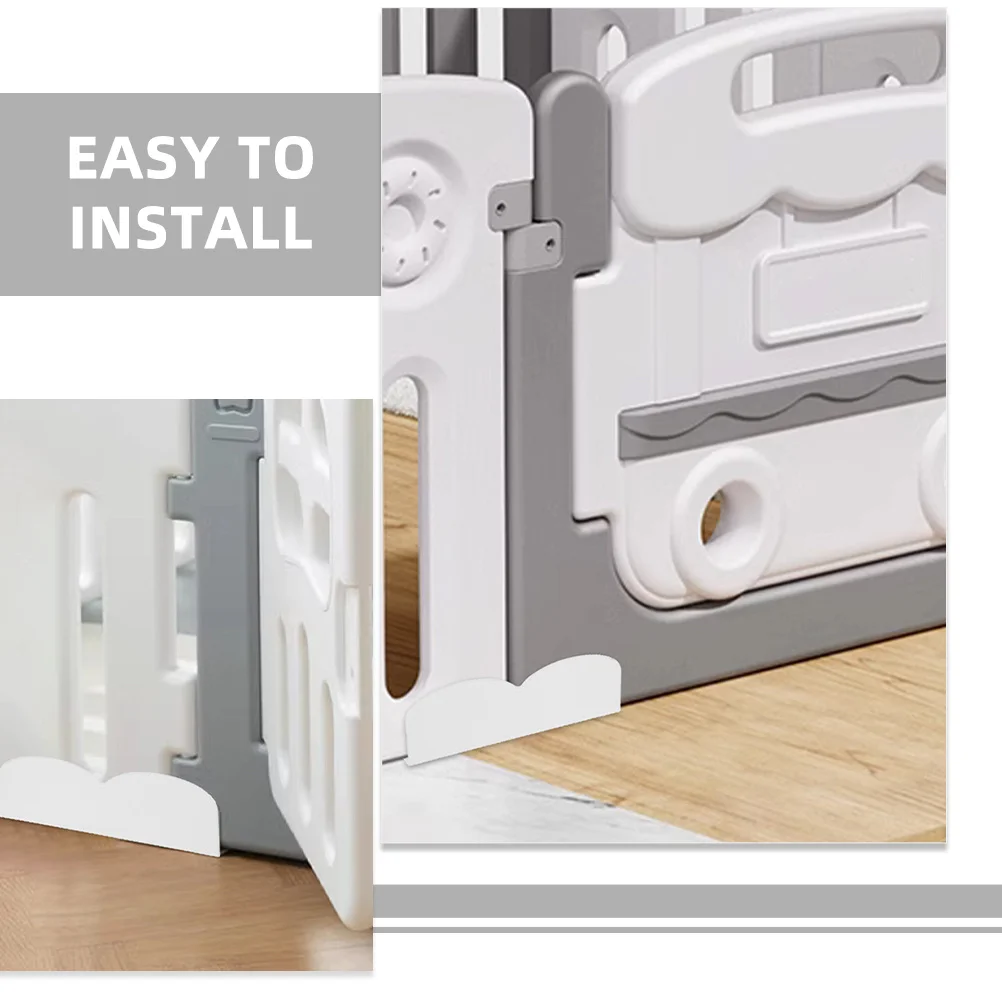 Clip stabilizzatrici per box da 2 pezzi Supporti base per box per bambini resistenti Blocco di sicurezza antiscivolo per parti di ricambio per aree di gioco sicurezza