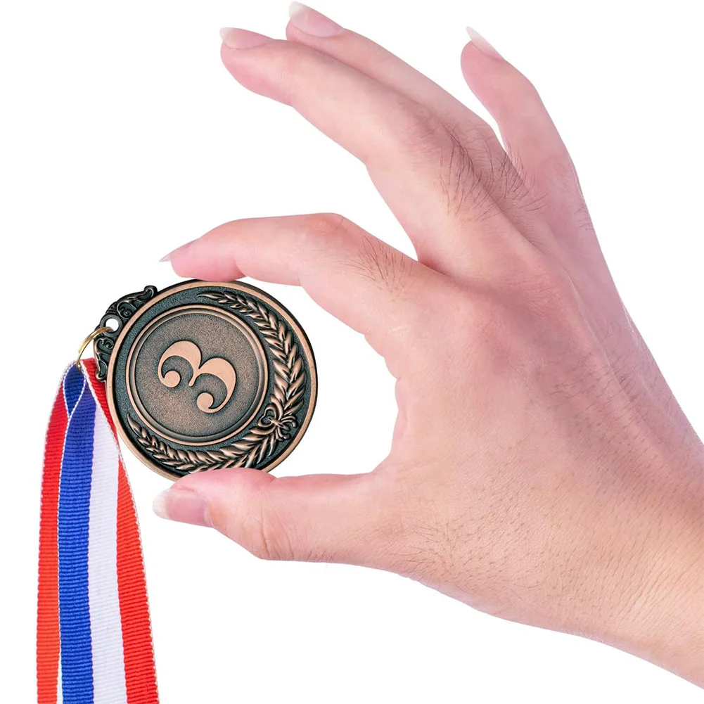

30pcs 2inch Gold Silver Bronze Award Medal 1st 2nd 3rd Prize Medal with Neck Ribbon Winner Award for Competitions Party