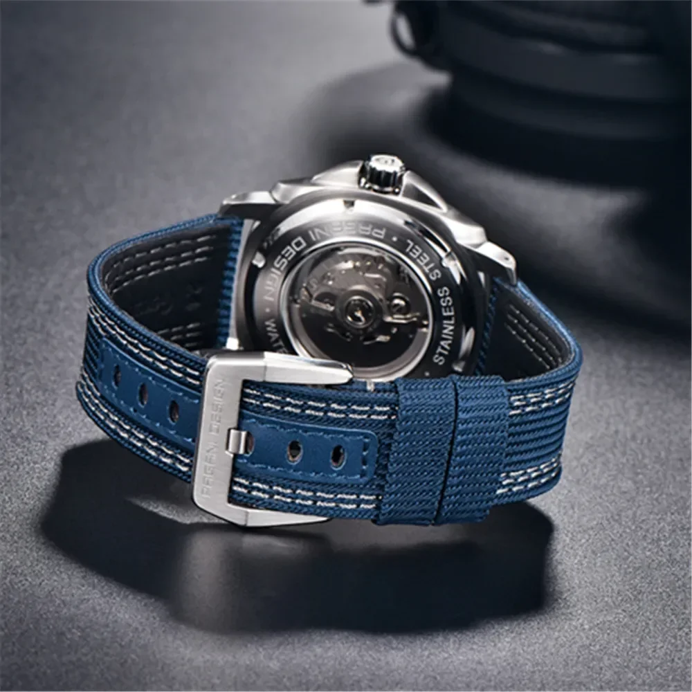 PAGANI DESIGN Men\'s Automatic Watch Japan TMI NH39 Tourbillon Skeleton Sapphire Crystal Mechanical Wrist Watch 200M Waterproof