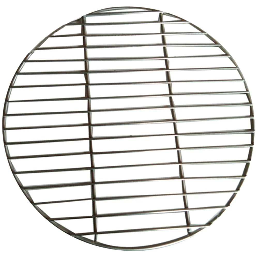 Camping Grill BBQ Net Round Barbecue Pad Heater Mesh for Baking Mat Stainless Steel Grilling
