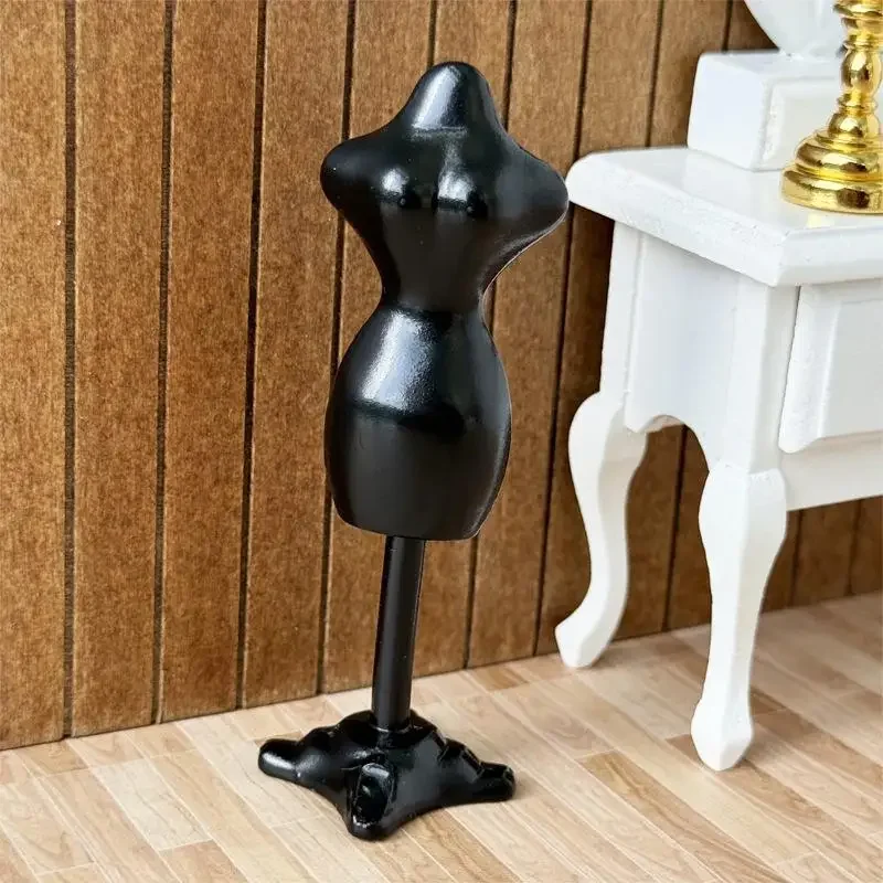 Maniquí en miniatura para casa de muñecas 1:12, modelo de soporte, accesorios de escena de costura, microadornos para paisajismo, juguetes para juego de imitación para niños, regalos
