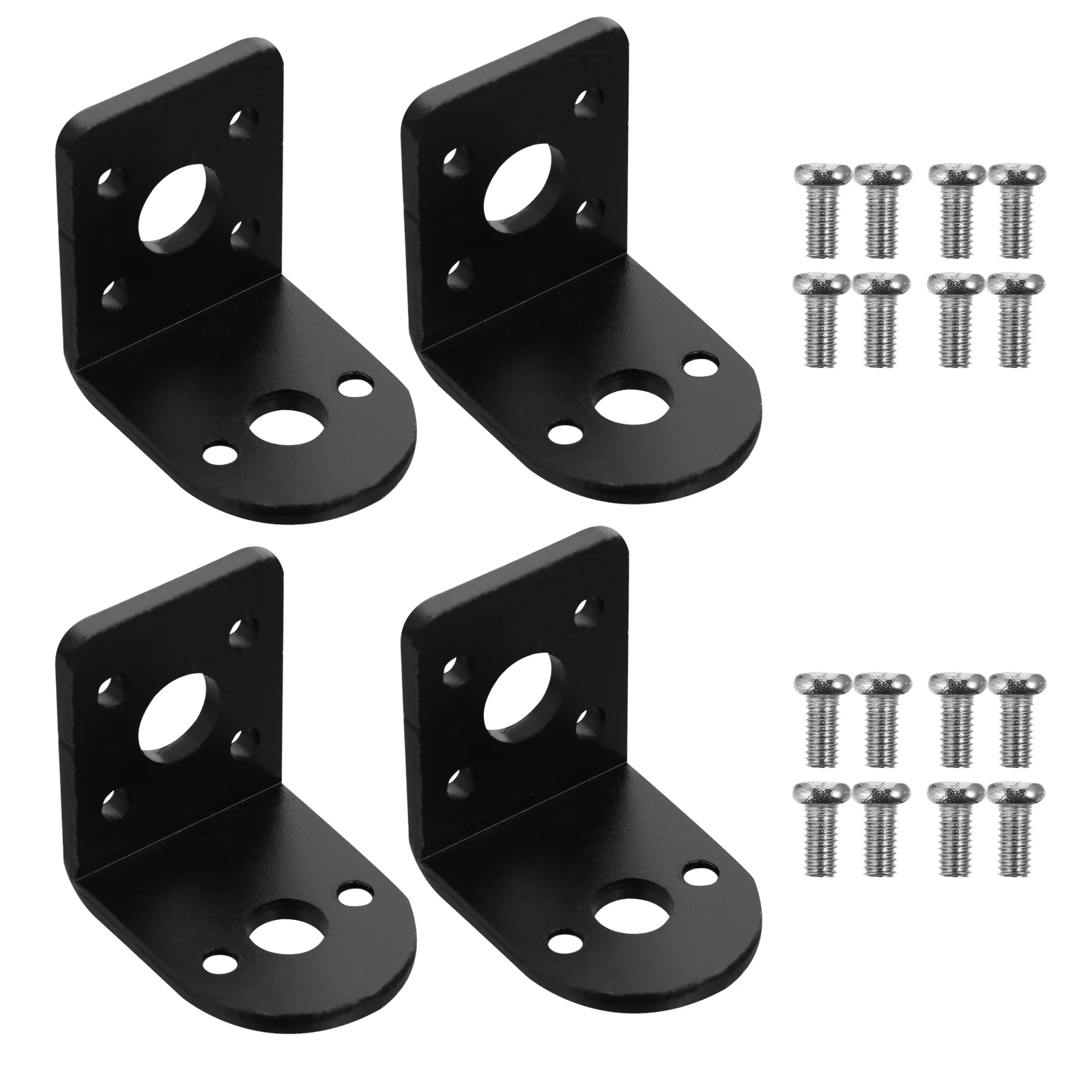 

Aluminum Motor Bracket Durable Horizontal Mounting Gear Mini Mount Brackets Small Aluminum Mount Holder Precision Cut Holes Easy
