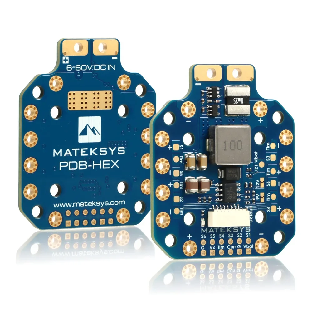 BoaMasMMateksys PDB-HEX 2-12S Power Distribution Board 5A BEC 5V/9V/12V 30.5x30.5mm 20x20mm For FPV Parts