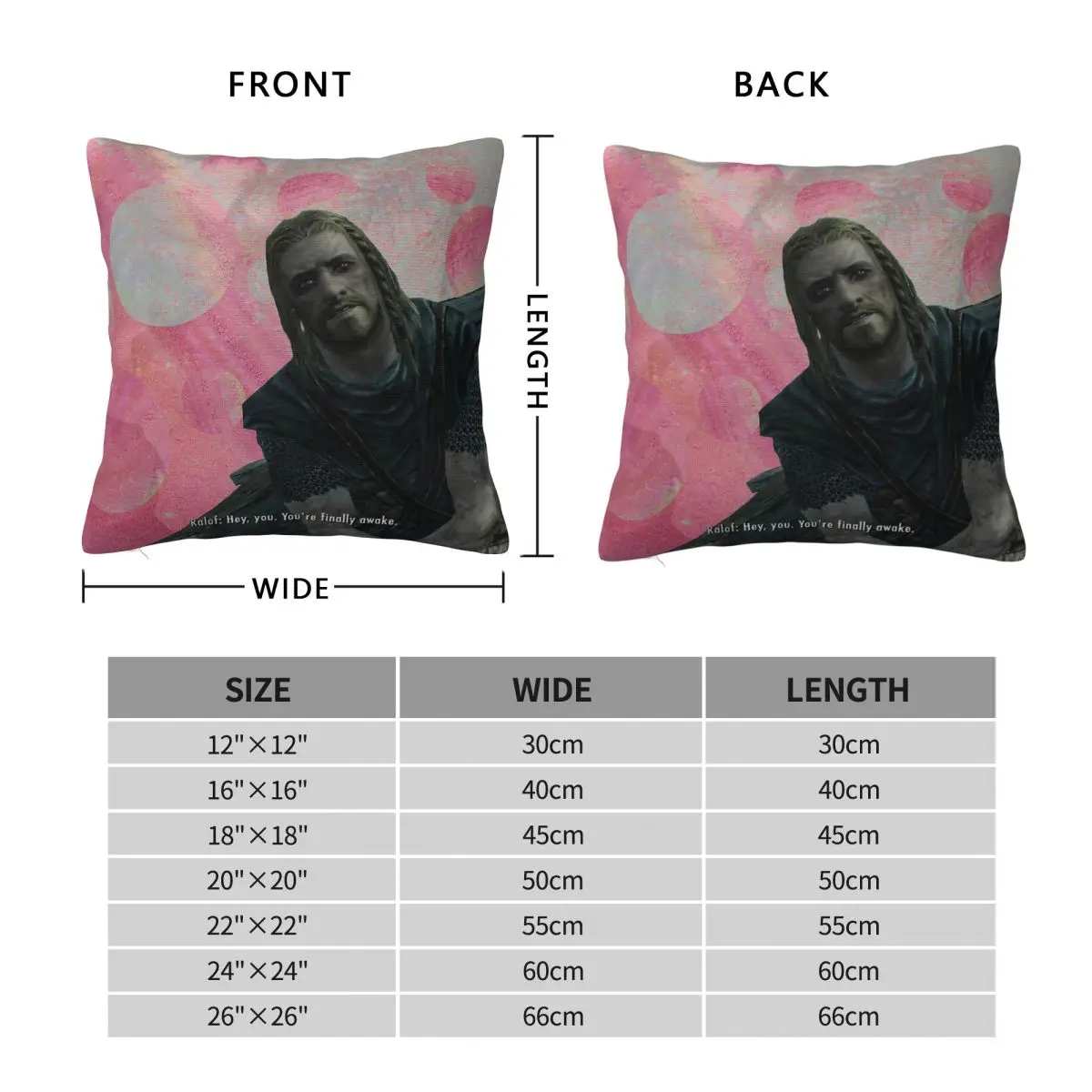 Hdr Hey You You're Finally Awake Pillowcase Polyester Linen Velvet Pattern Decor Throw Pillow Case Room Cushion Cover 45x45