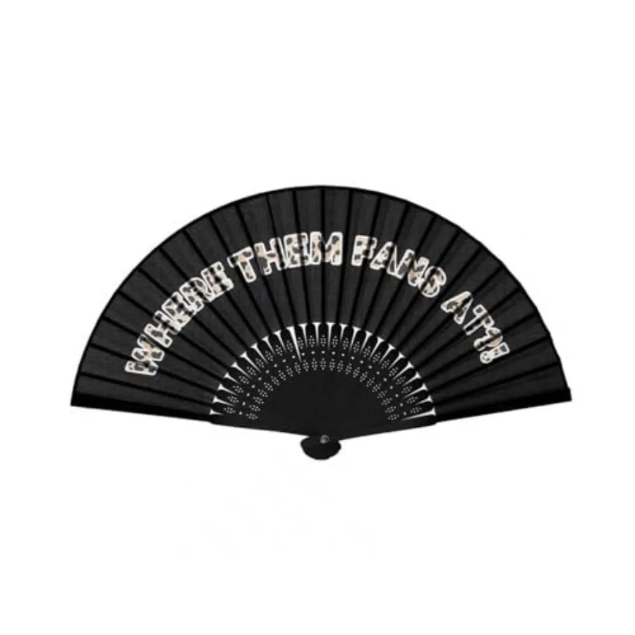 Hand Fan with Beautiful Fabric Printed-where Summer Bamboo Womens Handheld Folding fans For Accessories Festival, Party Edm, Cl