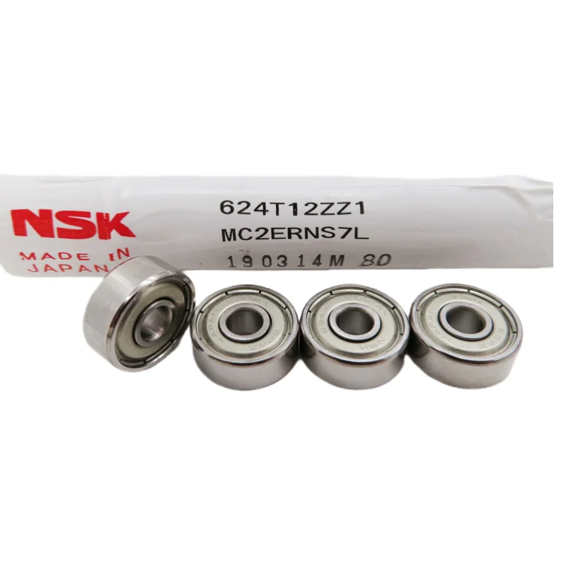 

50pcs original NSK high speed bearing 624ZZ 4*13*5mm R-1340HH miniture ball bearing 4x13x5 624 624Z Wire cut motor bearings