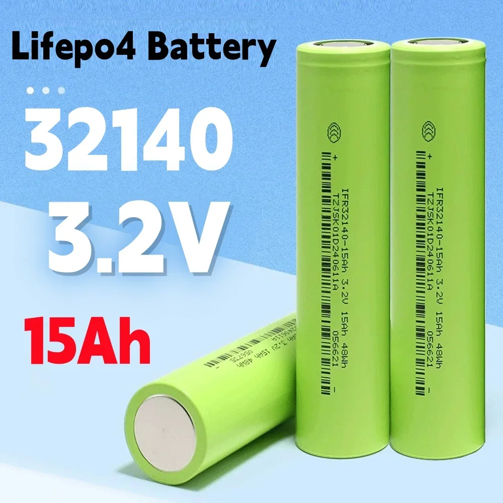 High-Power Electric Sightseeing Car Golf Car Electric Tool Battery Pack 3.2V15Ah 32140 LiFePO4 Battery 15000mAh DIY 12V 24V