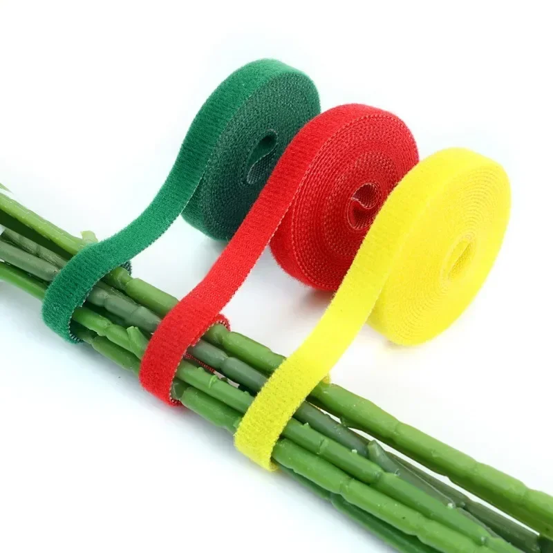 20/1 Roll Reusable Nylon Cable Ties Self Adhesive Fastening Tape Multi-purpose Plant Ties Wires Cords Organizer Strap For Home