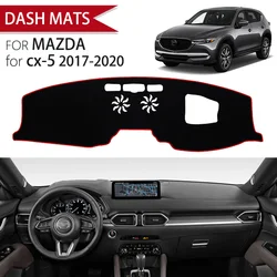 For Mazda CX-5 2017-2020 Car Dashboard Cover Avoid Light Pad Instrument Platform Cover Mat Carpet Accessories