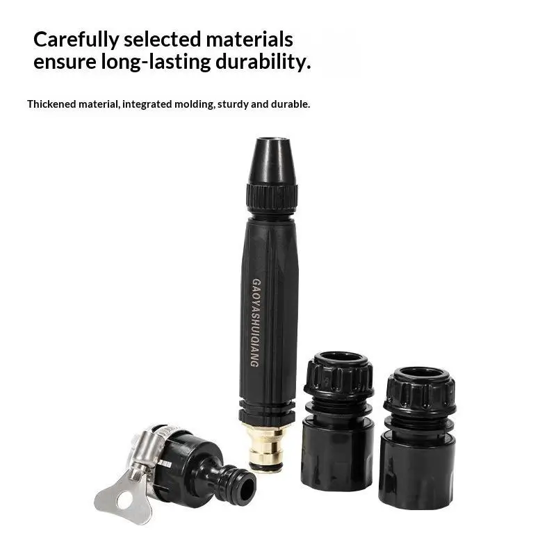 High Pressure Water Hose Nozzle, Booster Design With 3 Spray Modes, Adjustable Water Sprayer For Car Washing Home Daily Cleaning