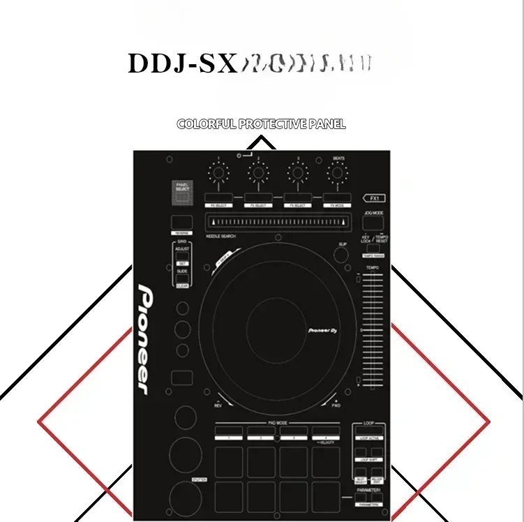 PVC self-adhesive film DDJ-SX skin suitable for Pioneer controllers（Film only, not machine）