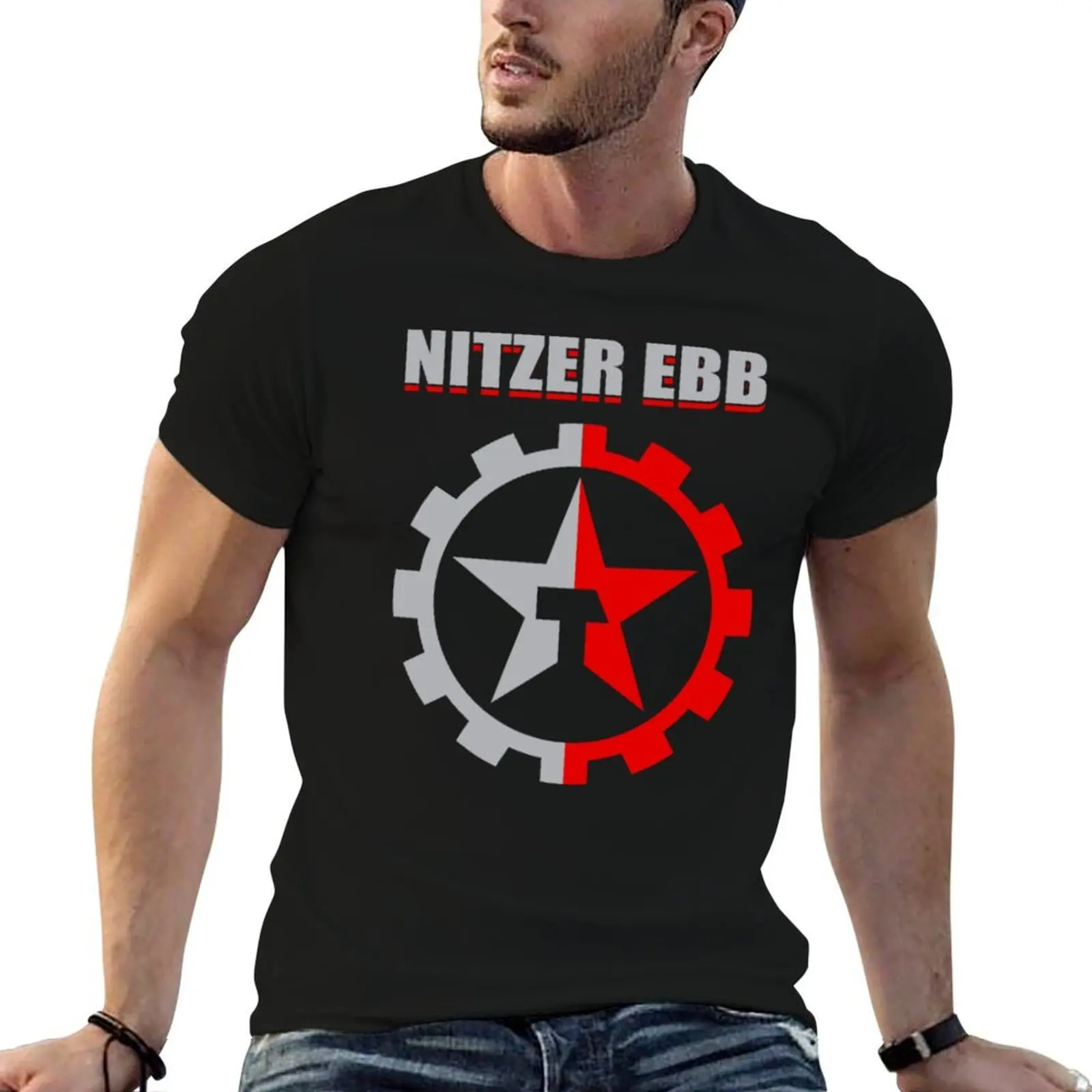 Nitzer Ebb - EBM T-Shirt Funny t-shirt gifts for boyfriend heavyweight t shirts for men