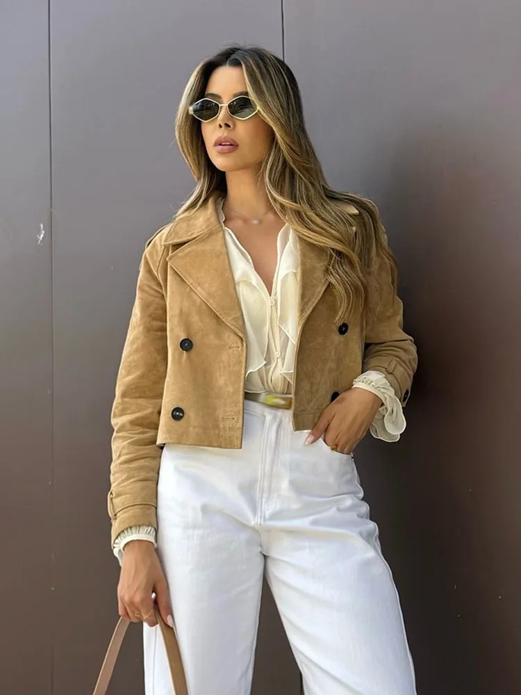 

Spring New Product: European and American Fashion Women's Short Windbreaker Jacket