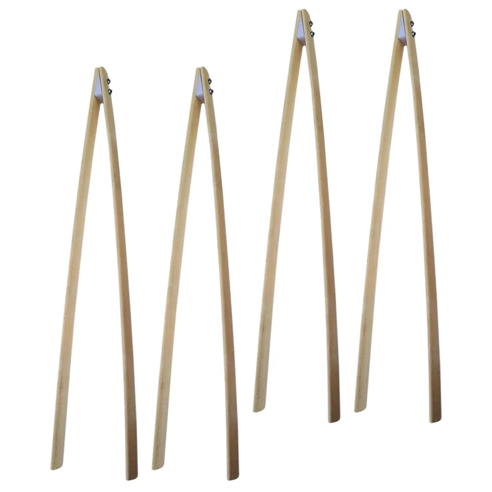 4 Pcs Cleaning Garbage Tongs Sanitation Clips and Clamps Trash Grabber Picker Tool Can Lengthen Heavy Duty