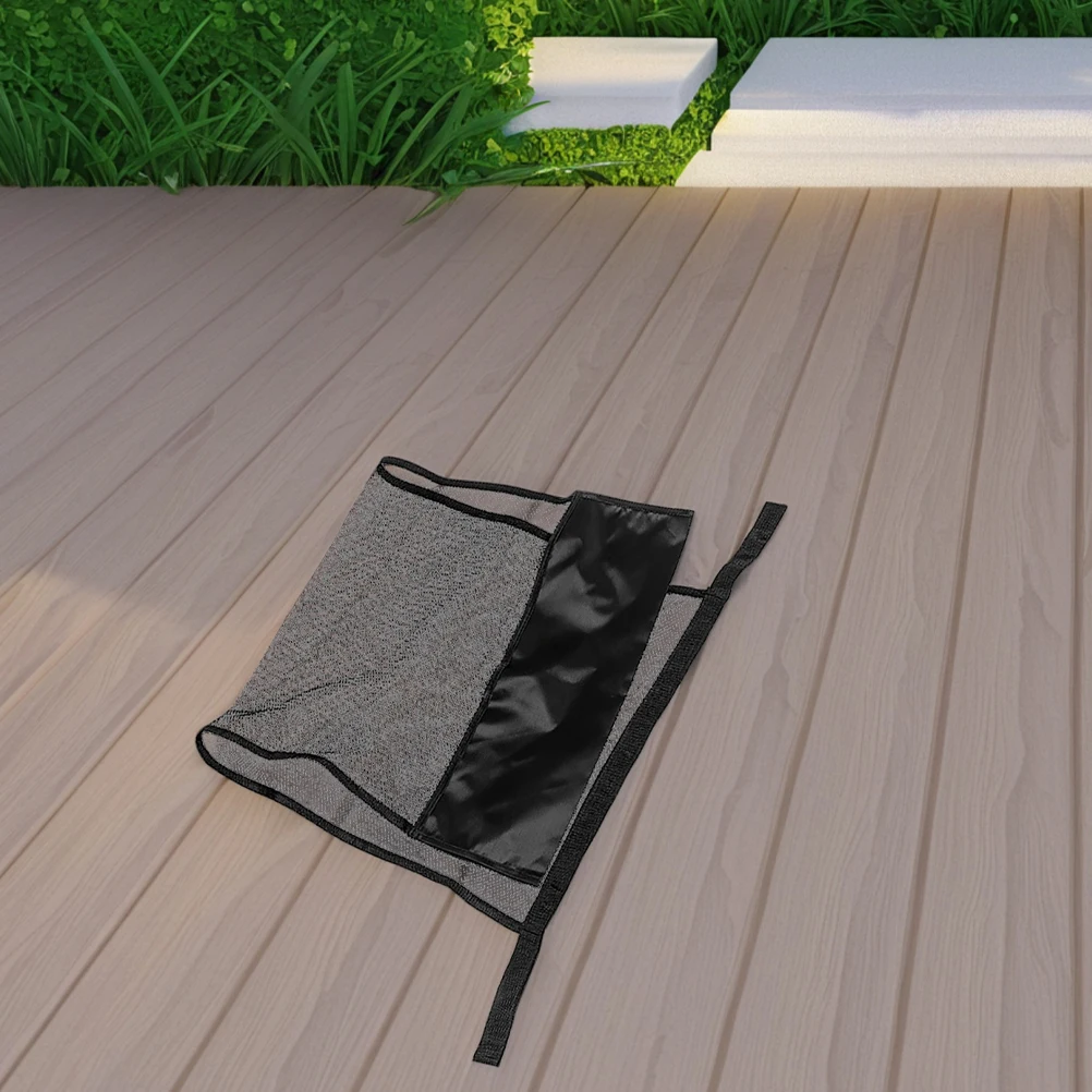 

Lounger Swimming Mesh Chair Floating for Adults Portable Pool with Noodles Black Polyester