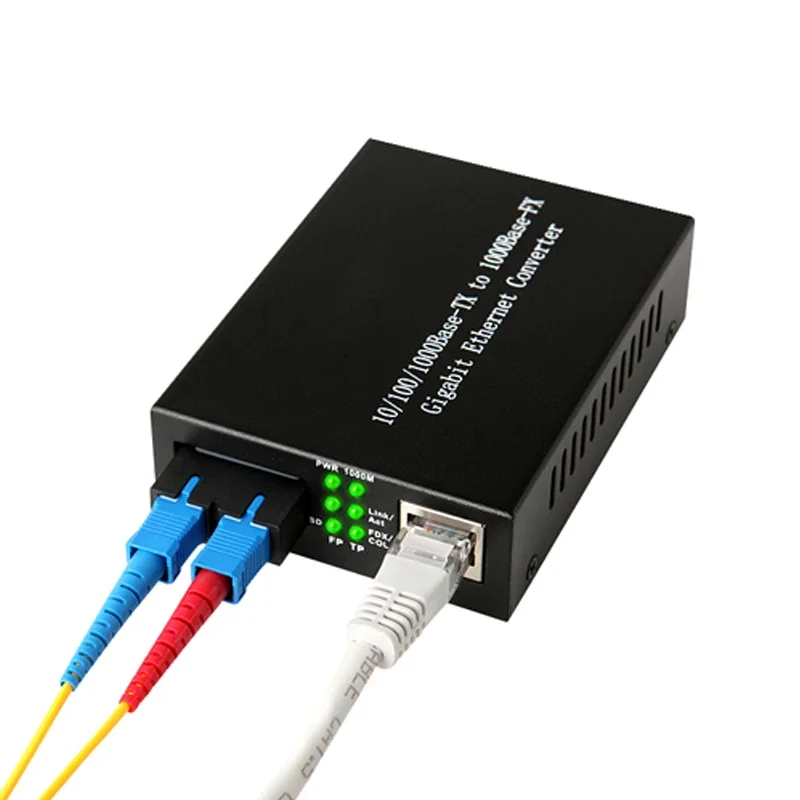 Dreiteilige Lieferung Ethernet-Switch Glasfaser-Transceiver 100 Mbit/s Gigabit-Netzwerk-Switch Ethernet Fiber Optical Media Converter