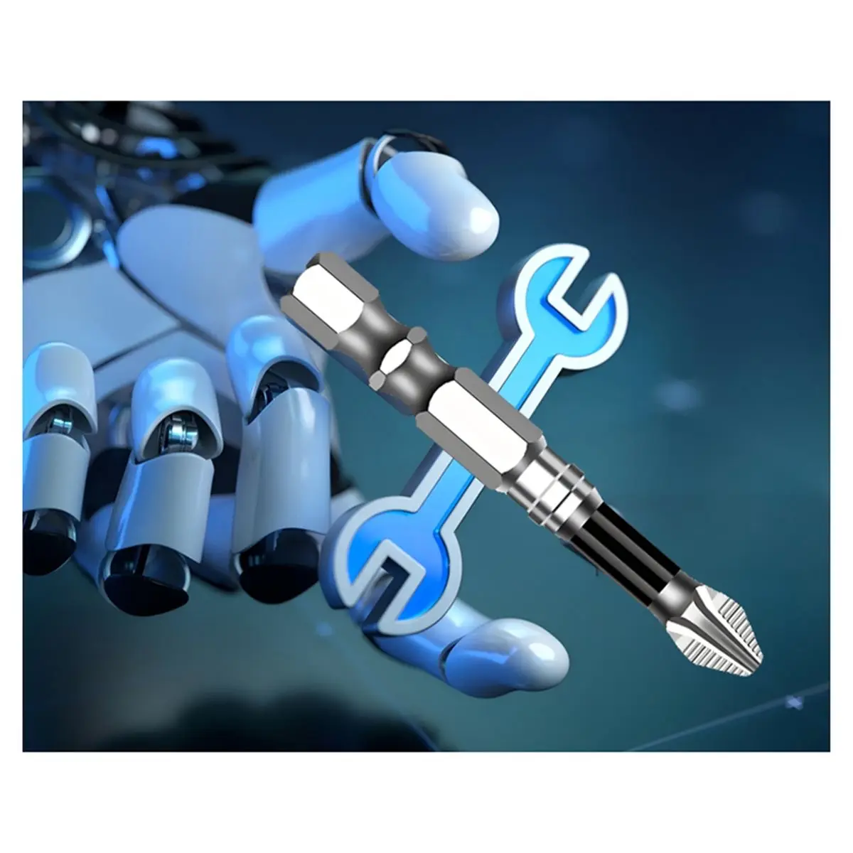 

(HOPE) Magnetic Screwdriver Drill Bit Set, Anti-Slip Magnetic Electric Screwdriver Set (6PCSx2)