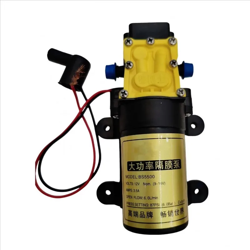 

12V diaphragm pump Intelligent high pressure self-priming pump High power pump