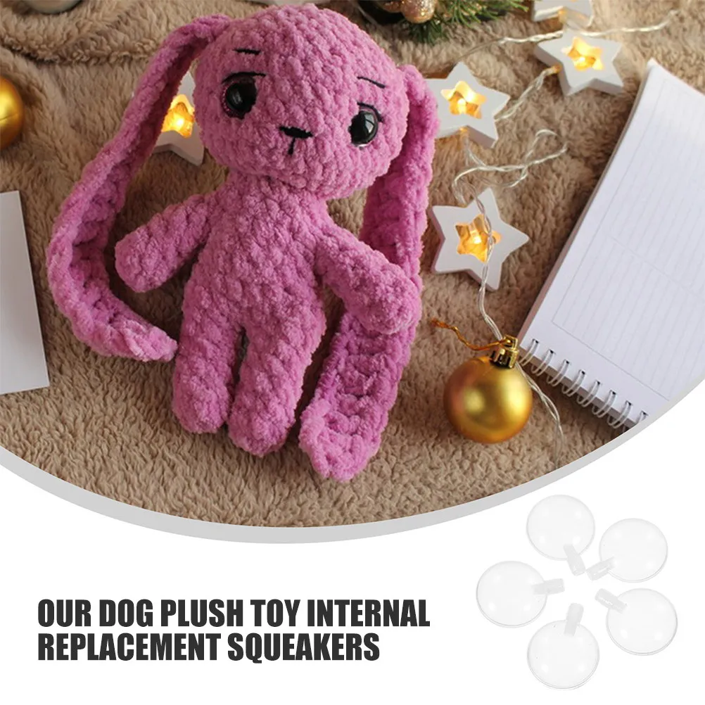 20Pcs Replacement Dog Squeakers Multi-Function Compact Insert for Pet Interactive Play Repair Squeakers Plastic Material
