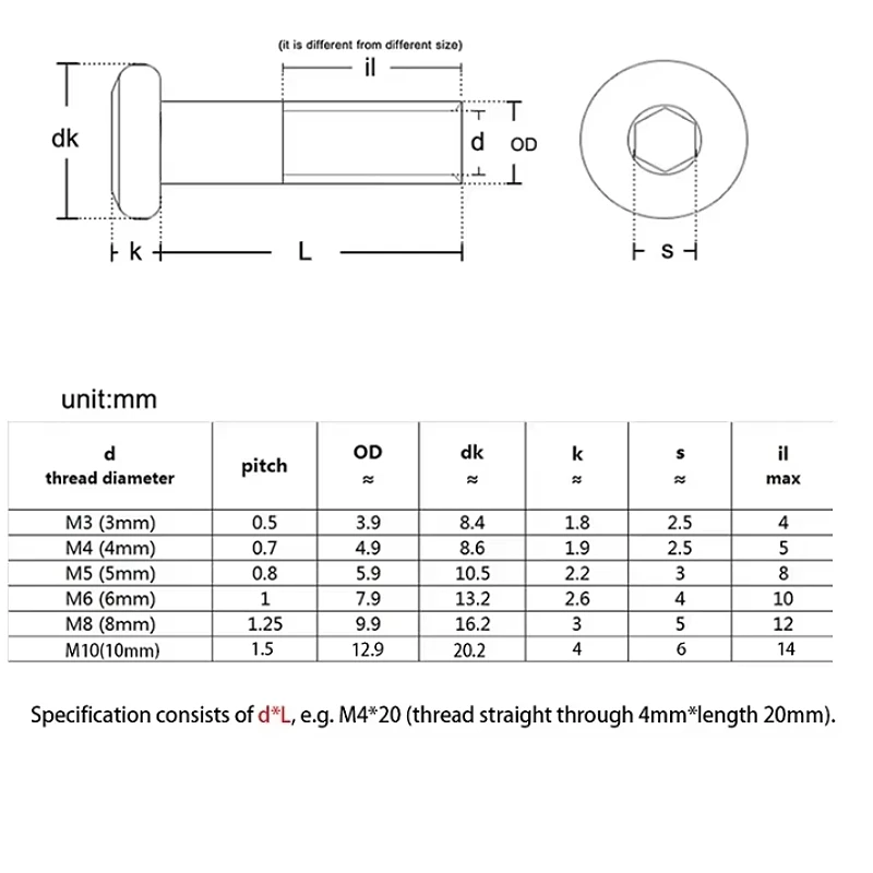 304 Stainless Steel M2 M3 M4 M5 M6 M8 M10 Flat Hex Hexagon Socket Head Connector Rivet Furniture Table Sleeve Cap Insert Nuts