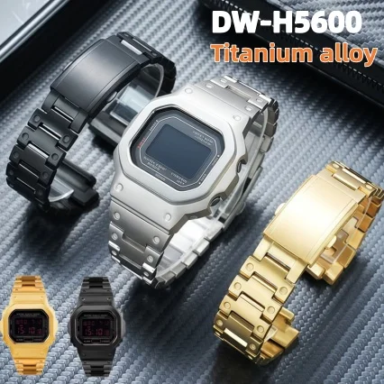 

Высококачественный корпус из титанового сплава и ремешок для часов Casio DW5600 DW5610 GWB5600 GW5000, комплект для модификации, корпус и безель с инструментами