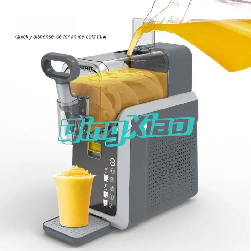 Household Commercial Slushy Machine Automatic Frozen Drink Maker Single Cylinder Snow Mud Smoothie Making Equipment Easy Clean