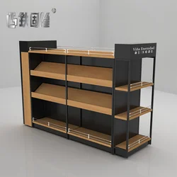 (customized)Sophisticated Retail Shelving Elevate Your Store's Aesthetics with Sturdy Metal Display Rack