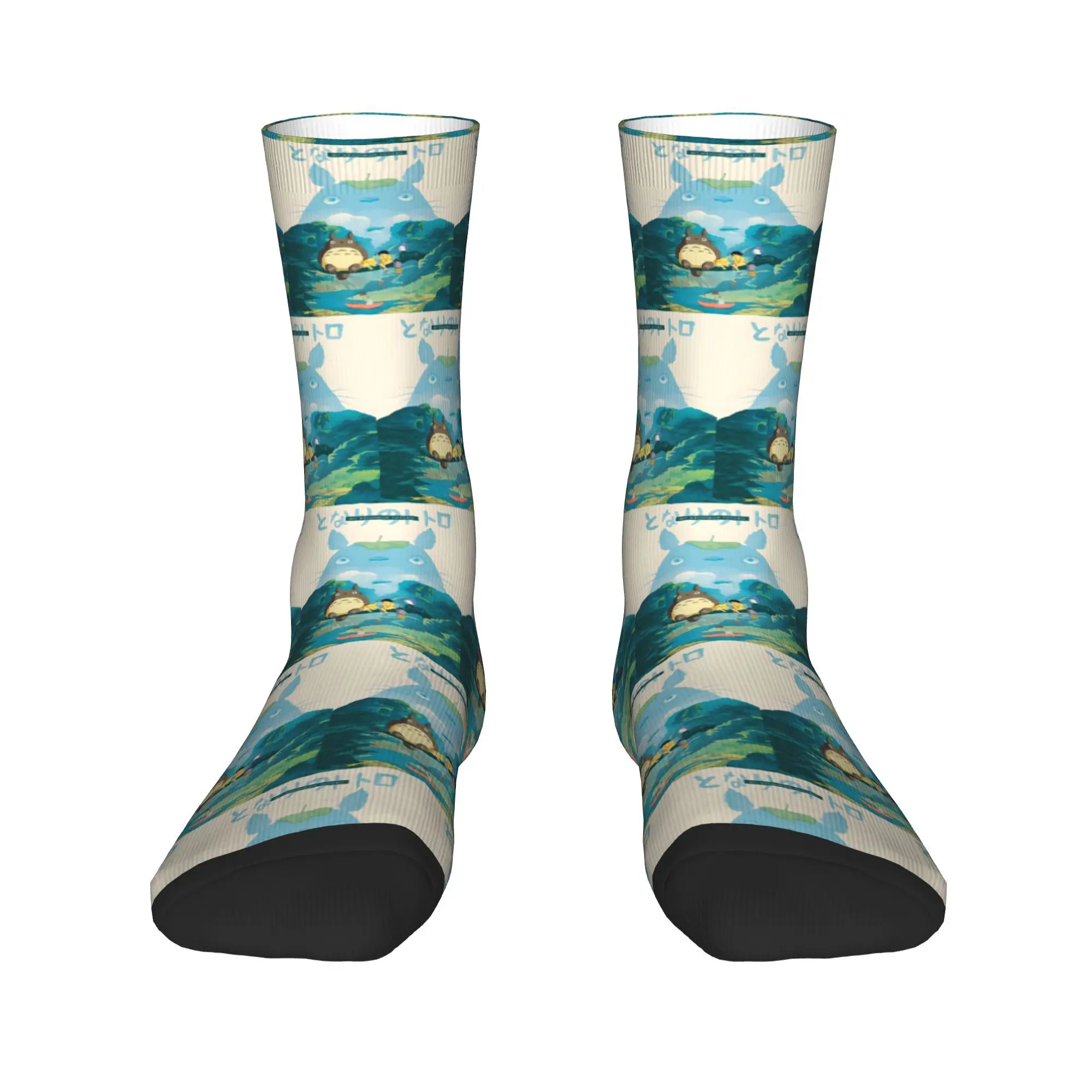 Monster Chill Ghiblis Flying Away Japan Film Socken Harajuku Superweiche Strümpfe Lange Socken Zubehör für Mann Frau Geschenke