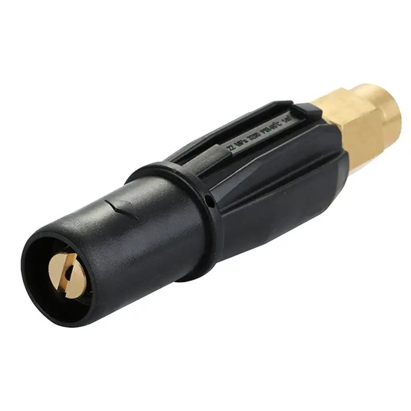 Precise 3X Brass Fan-Shaped Snow Foam Nozzle Self-Priming Nozzle For High Pressure Washer Generator Car Cleaning Accessory G1/4