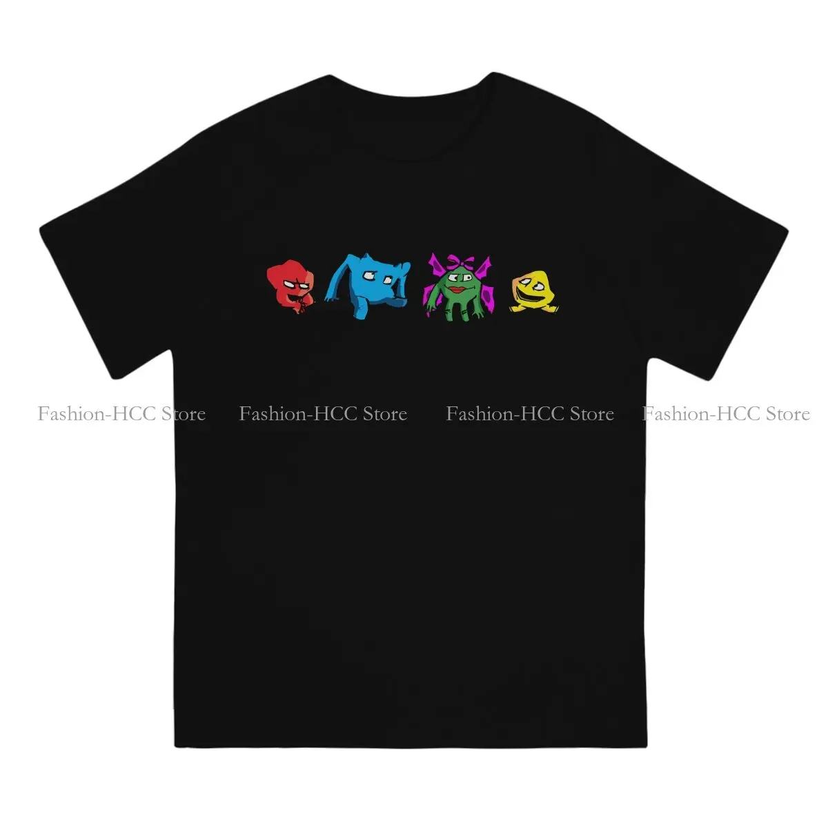 Cartoons Fashion Polyester TShirts Space Invaders Male Graphic Streetwear T Shirt Round Neck