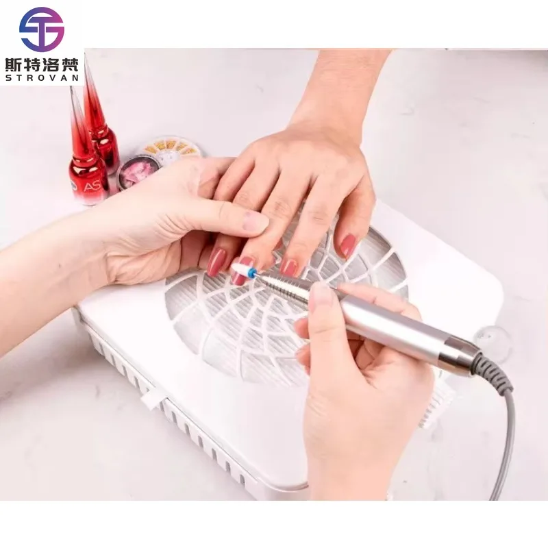 

STLF LZS Fashion Powerful Suction Brushless Nail Dust Collector Adjustable Speed Machine Nail Dust Fan Vacuum Cleaner