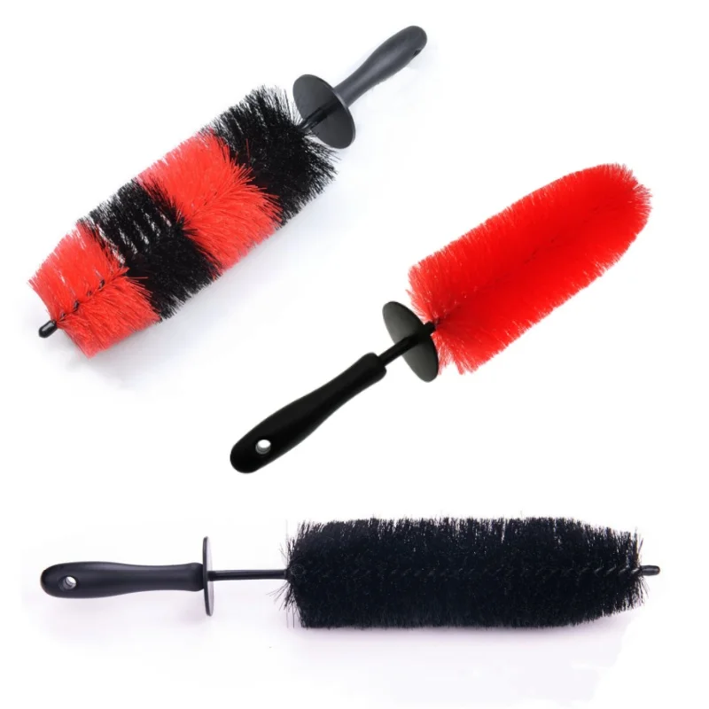 

9.5inch Car Wheel Wash Brush Tyre Brush Long Soft Bristle Cleaning Brush for Motor Engine Grille Wheel Wash Brushs Cleaning Tool