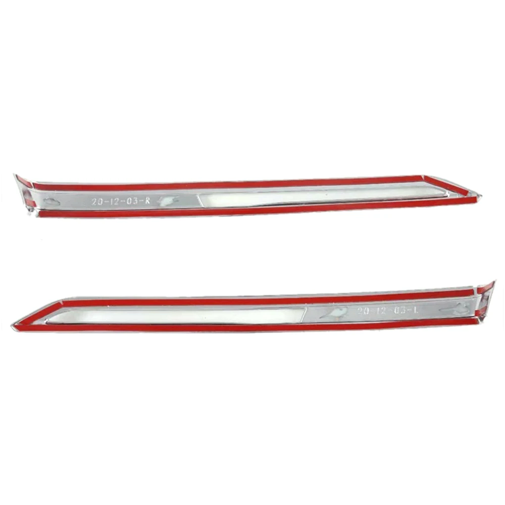 

For Mazda CX30 CX-30 2020 2021 Front&Rear Fog Light Cover Trim Sticker Rear Bumper Fog Lamp Frame (Chrome)