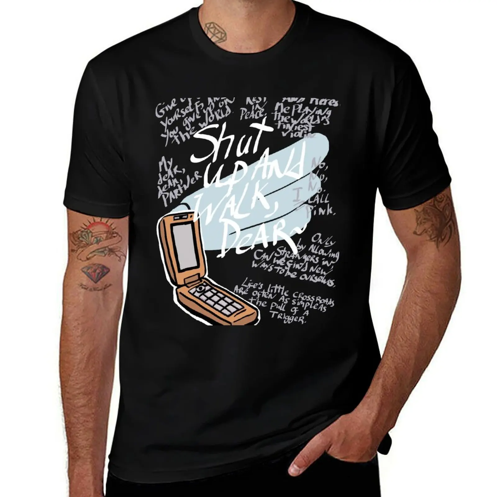 TWEWY Joshua Kiryu Catchphrases T-Shirt Casual Streetwear Short Sleeve Tee
