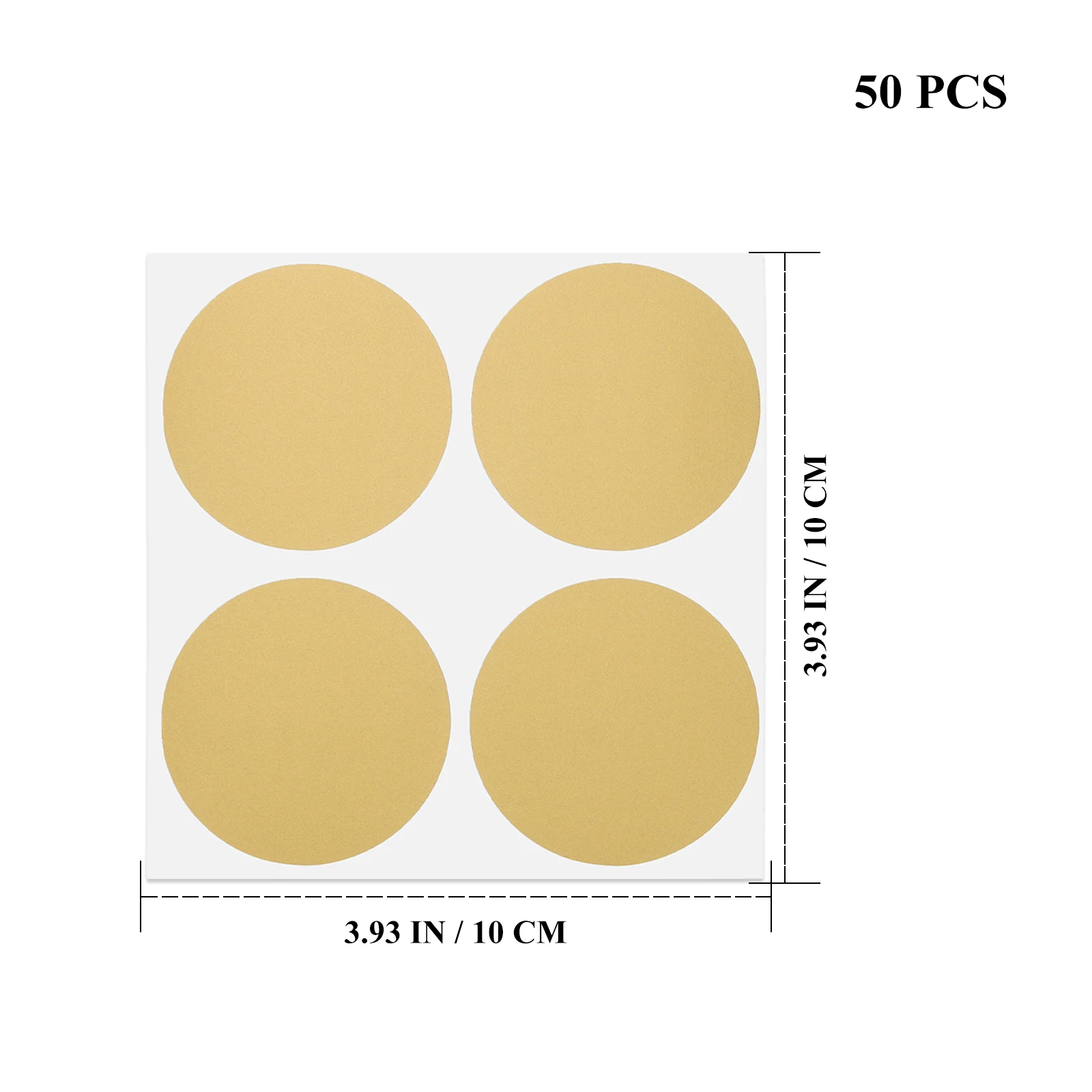 50pcs Scratch Off Stickers Round Golden Paper Labels for DIY Cards Scrapbook Wedding Games Birthday Party Loterry Tickets